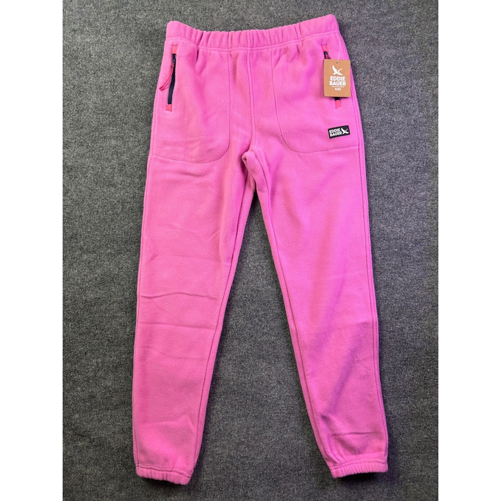 Eddie Bauer Quest Fleece Jogger Kids XL Pink Girls Warm Outdoor Pants